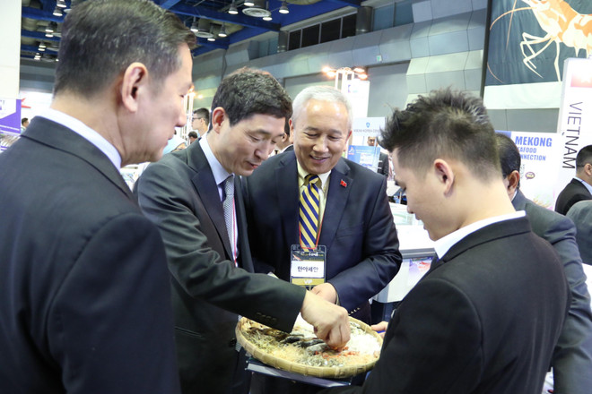 Hải sản Việt khẳng định thương hiệu ở Hội chợ hải sản quốc tế Seoul ảnh 2