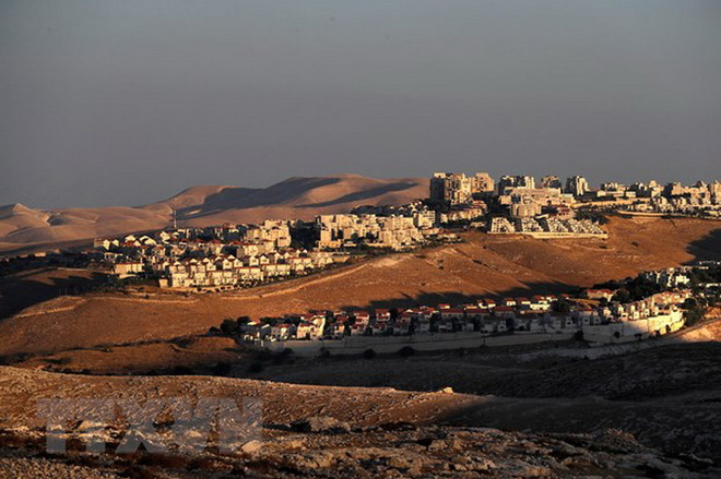 Một khu định cư của Israel tại Bờ Tây. (Nguồn: AFP/TTXVN) Liên minh châu Âu khẳng định lập trường đối với hoạt động định cư ảnh 1