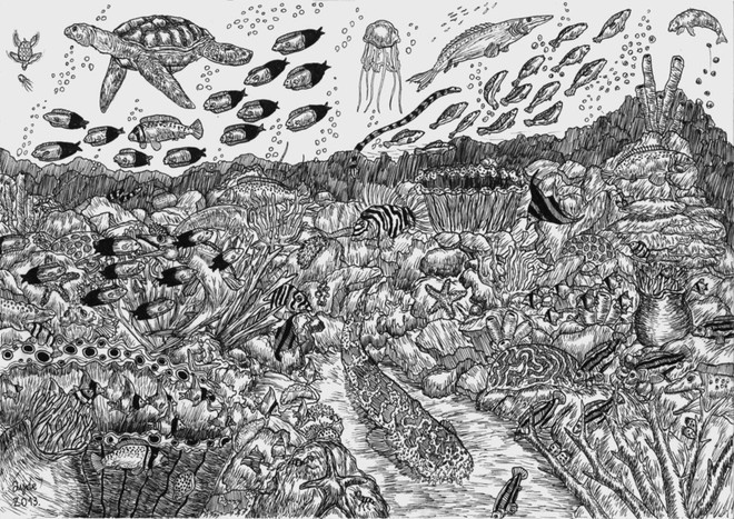 Họa sỹ thần đồng đam mê vẽ các loài động vật tuyệt chủng ảnh 3