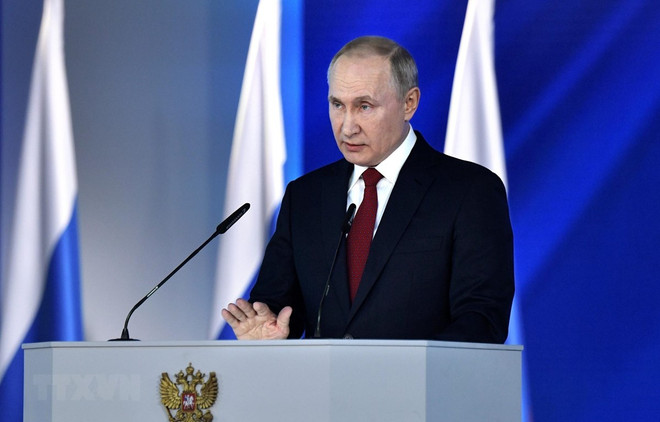 Tổng thống Nga Vladimir Putin. (Nguồn: AFP/TTXVN) Các tổng thống Nga có thể được trao tư cách thượng nghị sỹ trọn đời ảnh 1