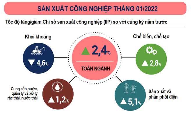 Tổng cục Thống kê: Chỉ số sản xuất công nghiệp tháng Một giảm 3% ảnh 2