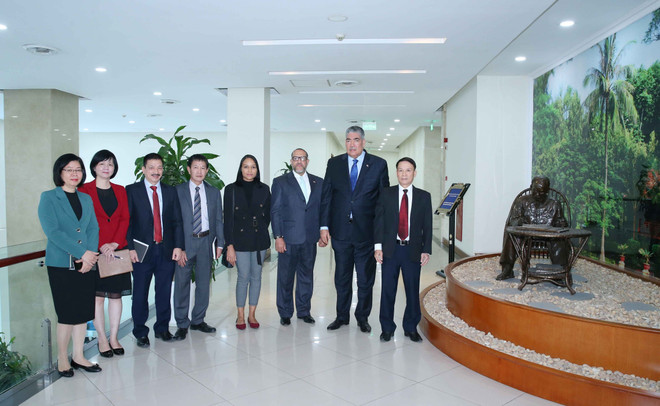 Tổng Giám đốc TTXVN Nguyễn Đức Lợi tiếp Tổng Bí thư MIU ảnh 1