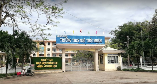 Trường Trung học cơ sở Ngô Thời Nhiệm. Đồng Nai: Hai giáo viên nhận kỷ luật vì thô bạo với học sinh ảnh 1