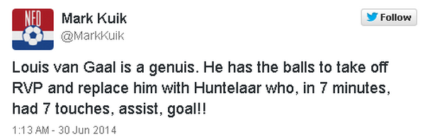 Louis van Gaal được ca ngợi là “thiên tài” khi bỏ van Persie ảnh 2