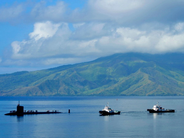 Tàu ngầm tấn công tiên tiến Charlotte của Mỹ cập cảng Philippines ảnh 1