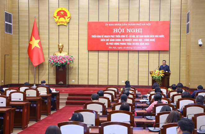 Hà Nội triển khai đồng bộ giải pháp thúc đẩy phát triển KT-XH năm 2023 ảnh 1