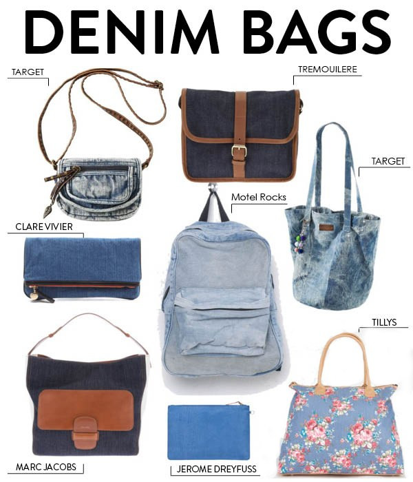 Những mẫu túi xách chất liệu denim khuấy động nắng hè ảnh 1