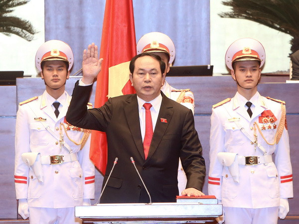 Điện, Thư chúc mừng Chủ tịch nước, Thủ tướng và Chủ tịch Quốc hội ảnh 1