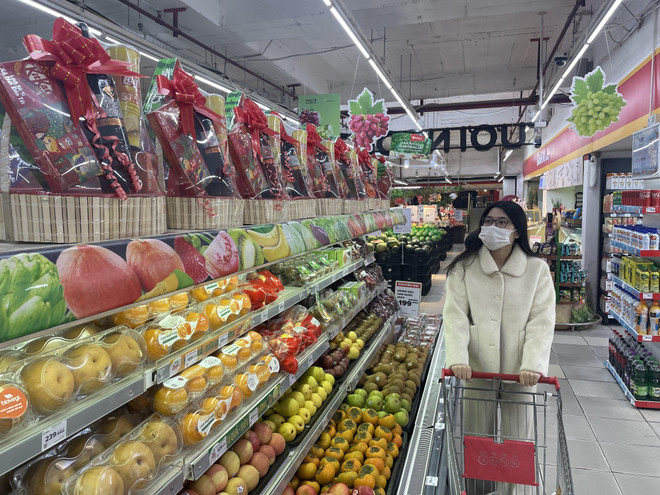 Hà Nội: Giá cả thực phẩm biến động trái chiều dịp cận Tết Nguyên đán ảnh 1