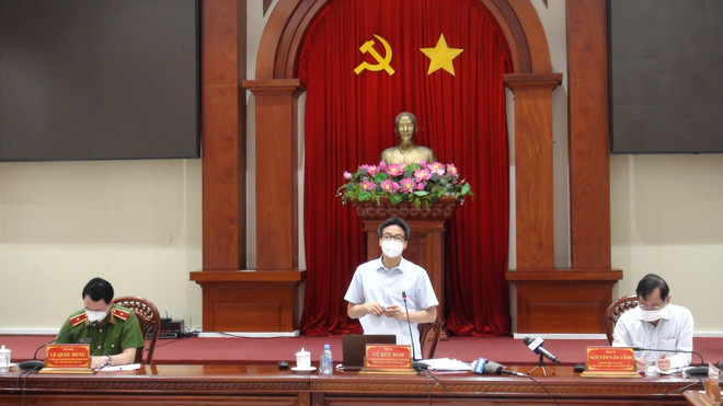 Phó Thủ tướng Vũ Đức Đam chỉ đạo phòng, chống dịch tại Tiền Giang ảnh 1