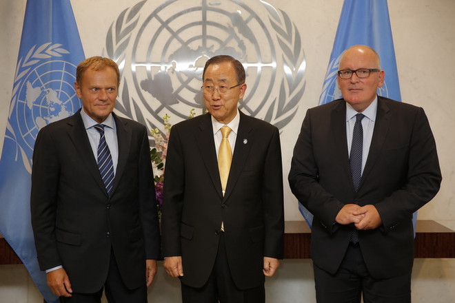 Lãnh đạo L​HQ, EU thảo luận về các vấn đề hòa bình và an ninh ảnh 1