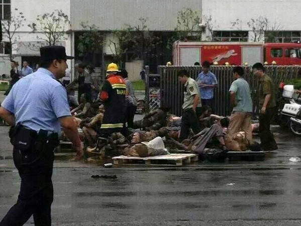 Cận cảnh hiện trường vụ nổ kinh hoàng ở nhà máy Trung Quốc ảnh 2