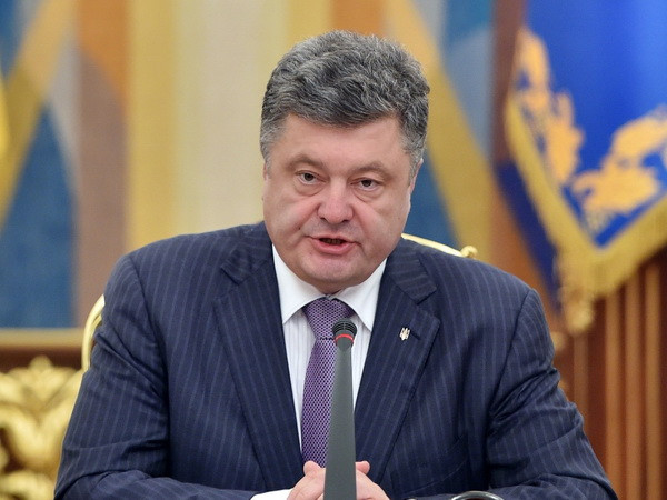 Tổng thống Ukraine Petro Poroshenko. (Nguồn: AFP) Bầu cử ở Ukraine: Đảng của Tổng thống Poroshenko tạm dẫn đầu ảnh 1