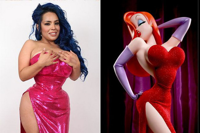 Kelly Lee Dekay lấy cảm hứng từ các nhân vật truyện tranh. (Nguồn: Mirror) Cô người mẫu "đồng hồ cát" có vòng eo thu hẹp chỉ còn 40 cm ảnh 2