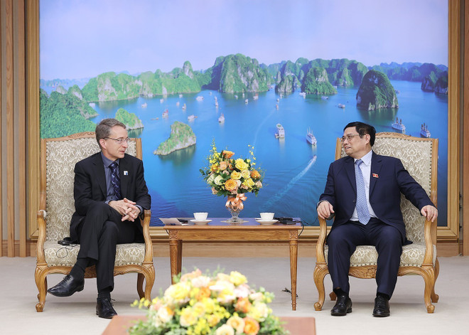 Thủ tướng Phạm Minh Chính tiếp Giám đốc điều hành Tập đoàn Intel ảnh 1