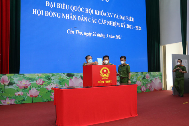 Cần Thơ: 8 tổ bầu cử thuộc lực lượng vũ trang tham gia bầu cử sớm ảnh 1