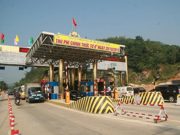 Trạm thu phí Quốc lộ 6 đoạn Xuân Mai - Hòa Bình đi vào hoạt động ảnh 1