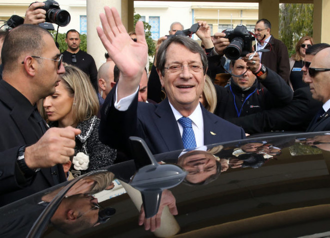Tổng thống Cộng hòa Cyprus Anastasiades tái đắc cử nhiệm kỳ thứ hai ảnh 1