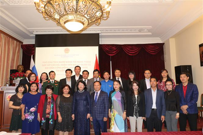 Phó Chủ tịch nước gặp mặt cộng đồng người Việt Nam tại Nga ảnh 2