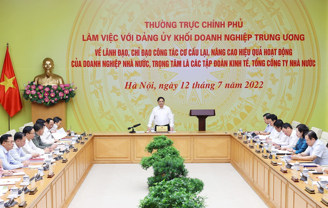 Thủ tướng làm việc với Đảng ủy Khối doanh nghiệp Trung ương ảnh 1