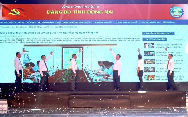 Ra mắt Cổng Thông tin Điện tử Đảng bộ của tỉnh Đồng Nai ảnh 1