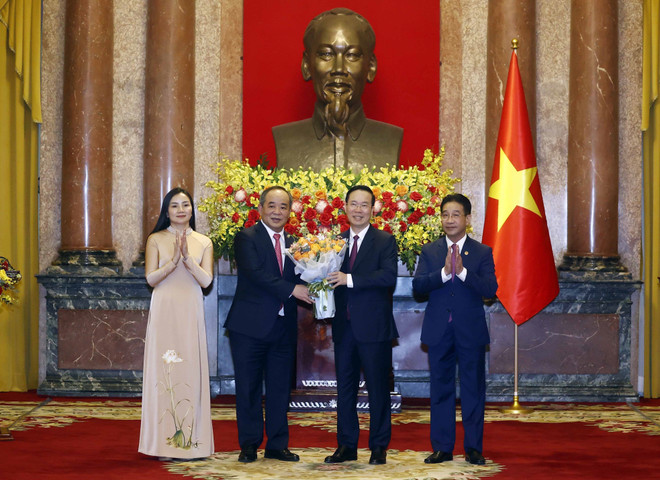 Chủ tịch nước Võ Văn Thưởng gặp gỡ cán bộ Văn phòng Chủ tịch nước ảnh 1