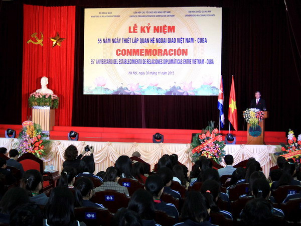 Kỷ niệm 55 năm ngày thiết lập quan hệ ngoại giao Việt Nam-Cuba ảnh 1