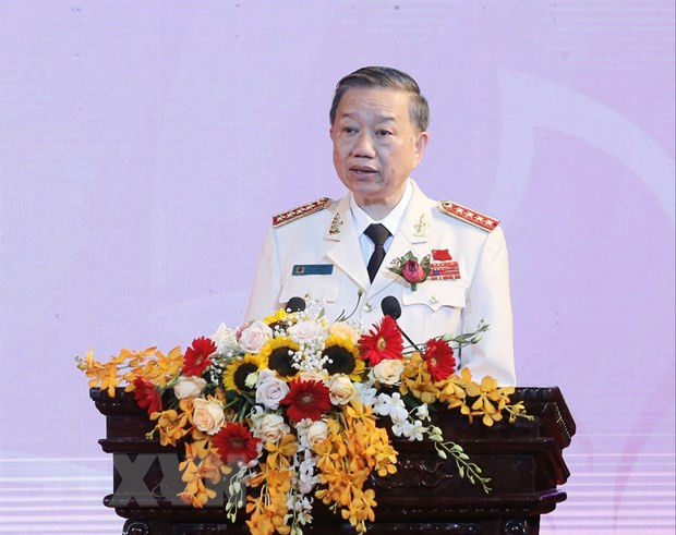 Đại tướng Tô Lâm, Bộ trưởng Bộ Công an. (Ảnh: Doãn Tấn/TTXVN) Tạo chuyển biến mạnh trong nhận thức, hành động của lực lượng công an ảnh 2