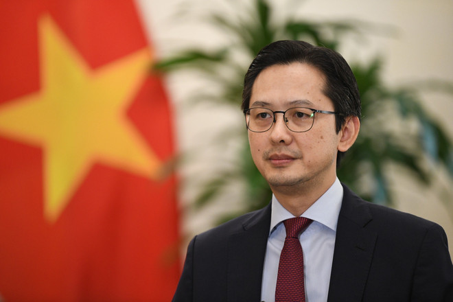 Thứ trưởng Ngoại giao Đỗ Hùng Việt. (Ảnh: TTXVN phát) ttxvn_nguyen hung viet hoi dong nhan quyen.jpg