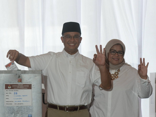 Ứng viên Hồi giáo dẫn đầu vòng hai cuộc bầu cử thị trưởng Jakarta ảnh 1