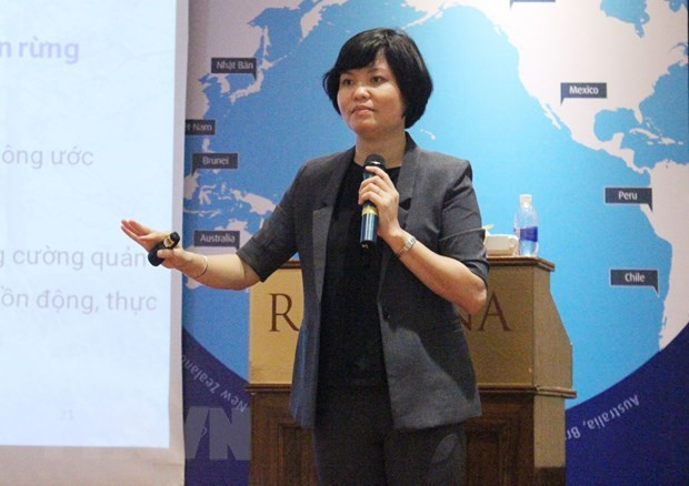 Bà Nguyễn Thị Thu Trang, Giám đốc Trung tâm WTO và Hội nhập VCCI. (Ảnh: Xuân Anh/TTXVN) Hiệp định RCEP và câu chuyện không mới của doanh nghiệp Việt Nam ảnh 2