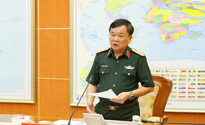 Thượng tướng Hoàng Xuân Chiến. (Ảnh: Hồng Pha/TTXVN phát) ttxvn_hoang xuan chien.jpg