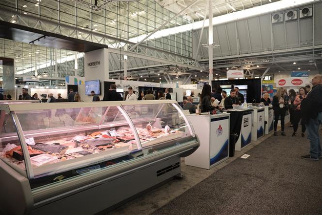 Sản phẩm của Việt Nam gây ấn tượng tốt tại Hội chợ Thủy hải sản Bắc Mỹ ảnh 1