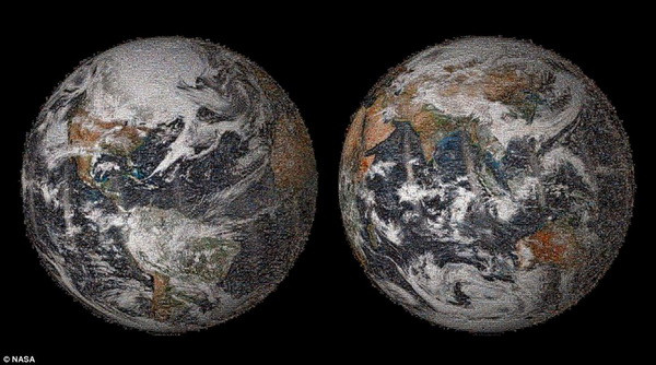 Bức ảnh "selfie" của Trái Đất. (Nguồn: NASA) NASA giới thiệu bức ảnh "selfie" khổng lồ của Trái Đất ảnh 1