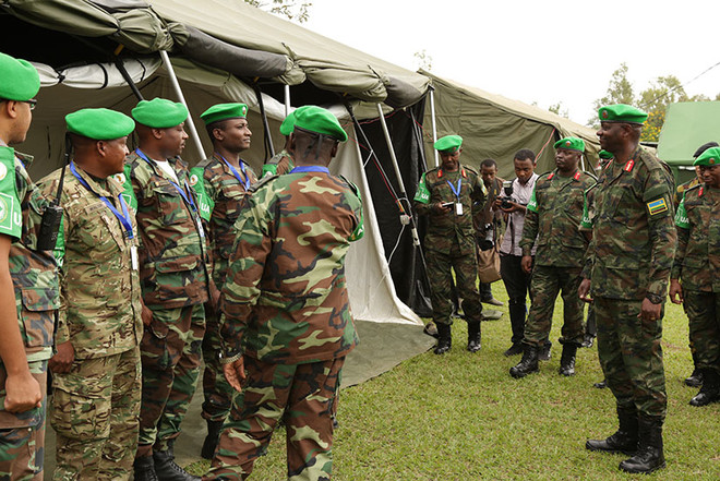(Nguồn: The New Times) Binh sỹ 13 nước châu Phi tham gia tập trận chung tại Rwanda ảnh 1
