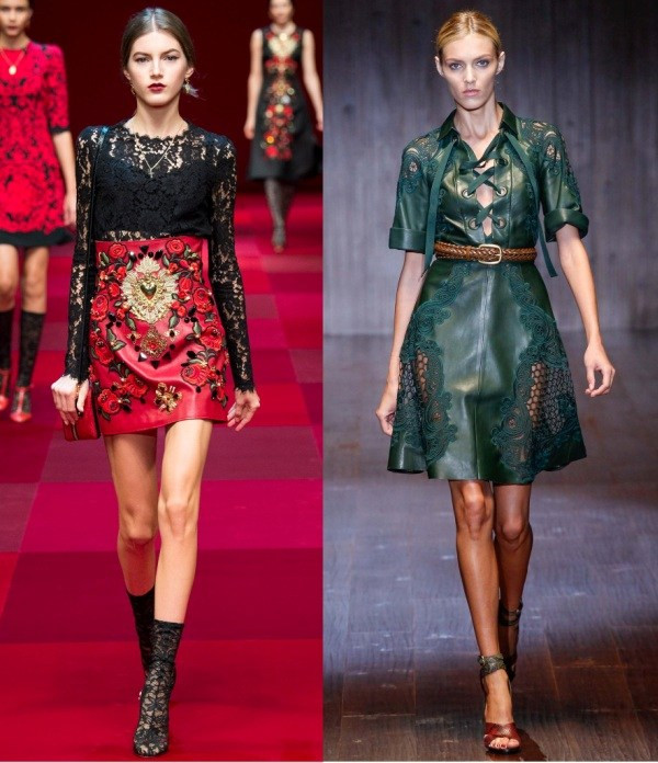 Chất liệu da tiếp tục gây ấn tượng trong mùa mốt Xuân Hè 2015 ảnh 5