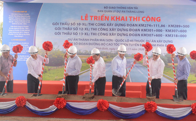 Bộ GTVT triển khai thi công 3 gói thầu cao tốc Mai Sơn-Quốc lộ 45 ảnh 1