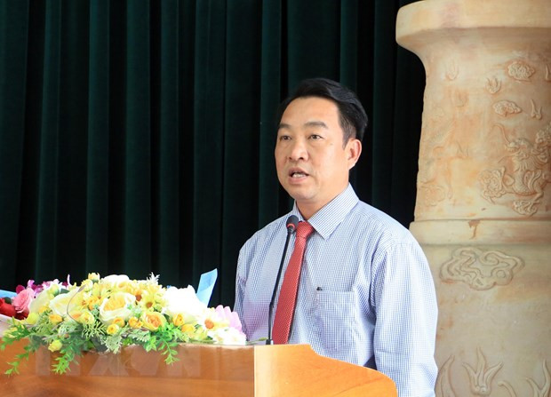 Chủ tịch Ủy ban Nhân dân tỉnh Vĩnh Long Lữ Quang Ngời. (Ảnh: Phạm Minh Tuấn/TTXVN) Tập trung thực hiện biện pháp phòng chống dịch để bầu cử thành công ảnh 1