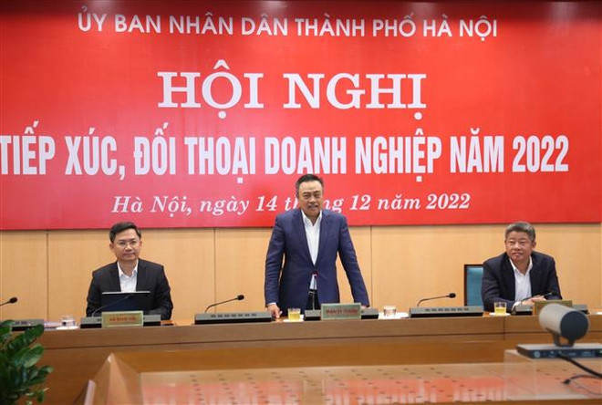Chủ tịch UBND thành phố Hà Nội đối thoại với cộng đồng doanh nghiệp ảnh 2