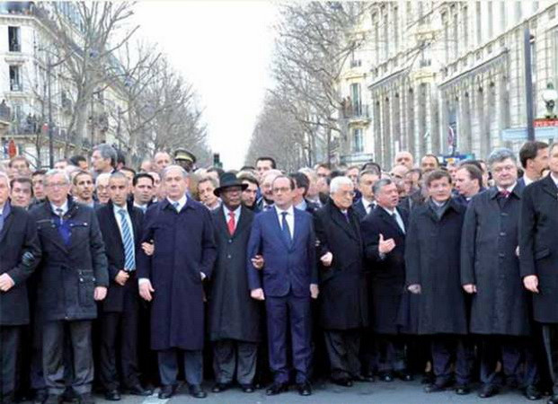 Thủ tướng Đức bị xóa mặt trong ảnh lãnh đạo tuần hành ở Paris ảnh 1