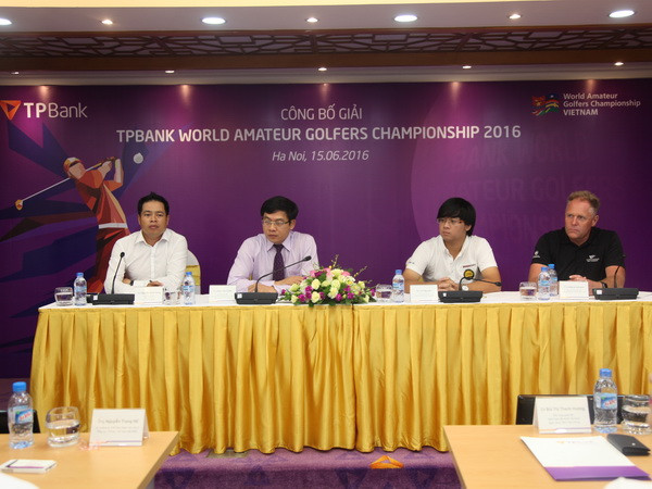 Họp báo công bố giải vô địch Golf Thế giới TPBank 2016 ảnh 1