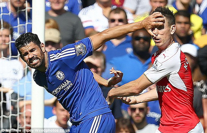 Diego Costa sẽ bị phạt nguội vì hành vi móc mắt Koscielny ảnh 1