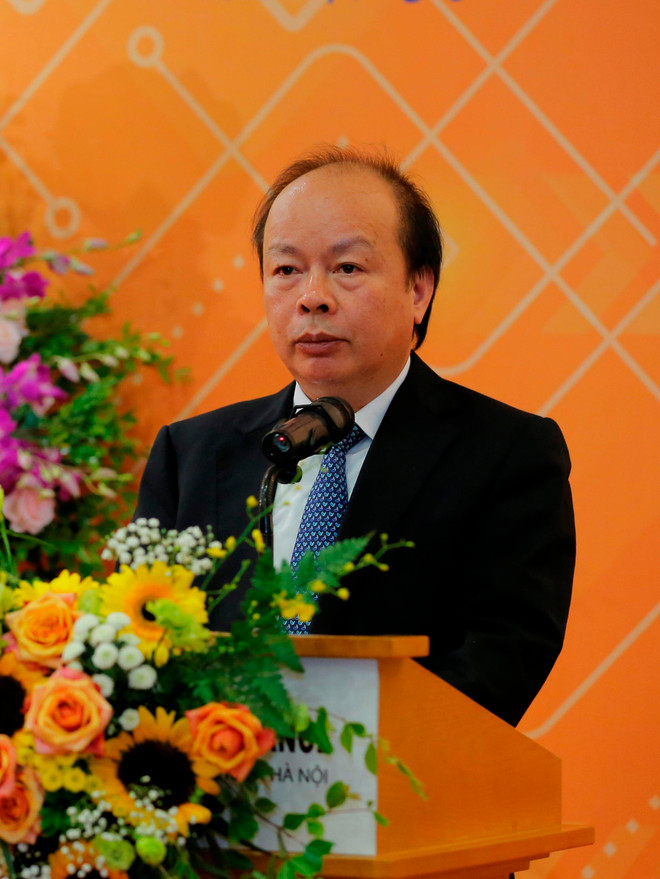 Thứ trưởng Huỳnh Quang Hải, Bộ Tài chính phát biểu tại sự kiện. (Ảnh: BTC/Vietnam+) Khai trương giao dịch Hợp đồng tương lai Trái phiếu Chính phủ ảnh 1
