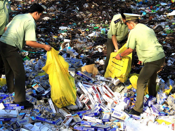 Nâng mức phí hỗ trợ công tác bắt giữ, tiêu hủy thuốc lá nhập lậu ảnh 1