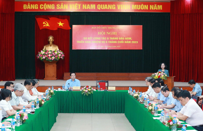 Ban Tổ chức Trung ương triển khai nhiệm vụ 6 tháng cuối năm 2023 ảnh 1