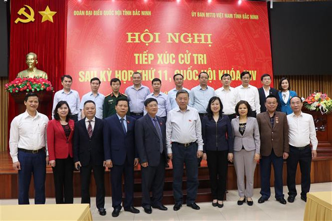 Bộ trưởng Bộ Công an Tô Lâm tiếp xúc cử tri tại Bắc Ninh ảnh 2