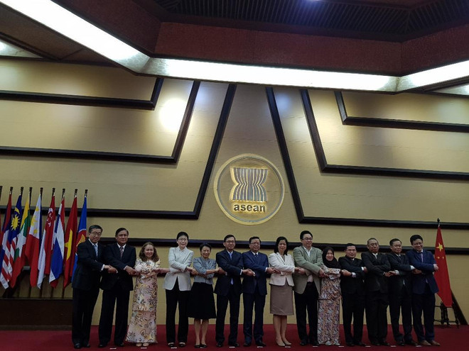 Các đại biểu tham dự cuộc họp. (Nguồn: Phái đoàn Việt Nam tại ASEAN) Hợp tác ASEAN-Trung Quốc phát triển sâu rộng trên nhiều lĩnh vực ảnh 1