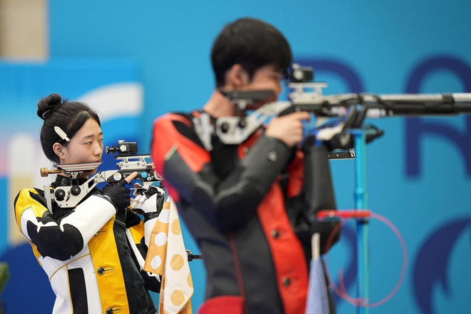 Trung Quốc đứng thứ 2 bảng tổng sắp huy chương Olympic Paris 2024. (Ảnh: THX/TTXVN) ttxvn_olympic_2024_trung_quoc_gianh_hcv_dau_tien_28.jpg