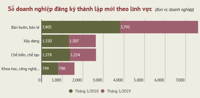 Cả nước có 10.079 doanh nghiệp thành lập mới trong tháng Một ảnh 2