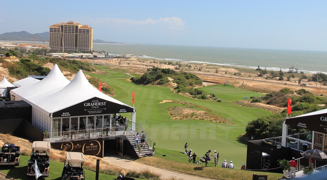 Sân golf The Bluffs Hồ Tràm Strip, một trong những dự án đầu tư lớn của doanh nghiệp Hoa Kỳ tại Việt Nam. (Ảnh: PV/Vietnam+) Doanh nghiệp Hoa Kỳ mong muốn mở rộng đầu tư tại Việt Nam ảnh 3
